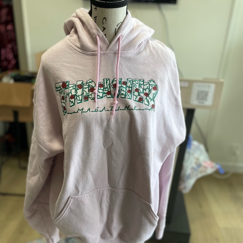 Thrasher Light Pink Hoodie